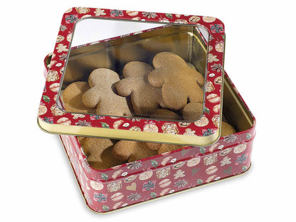 Scatola in latta trasparente decor Christmas
