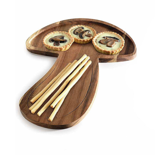 Tagliere/ vassoio fungo in legno