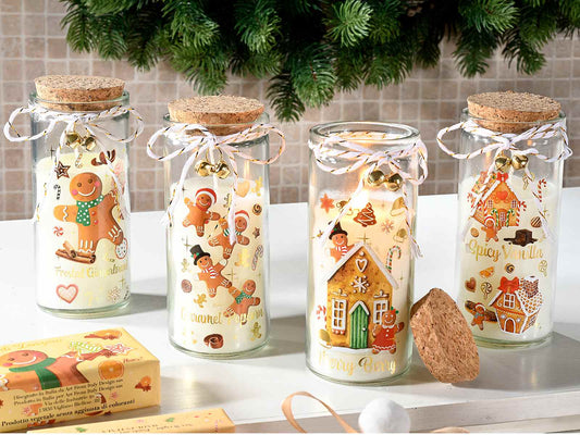Candela profumata in barattolo gingerbread