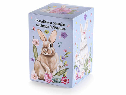 Barattolo coniglio con scatola regalo