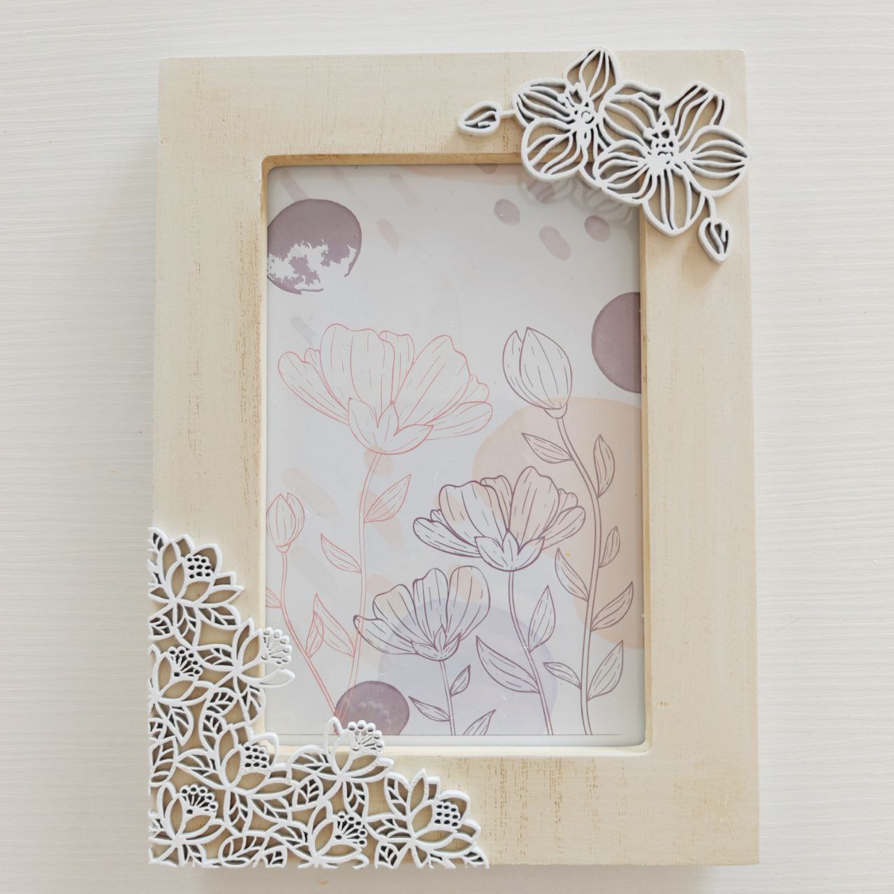 Cornice con fiori in legno - Best Moment Decor