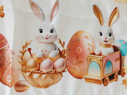 Runner bunny pink gold