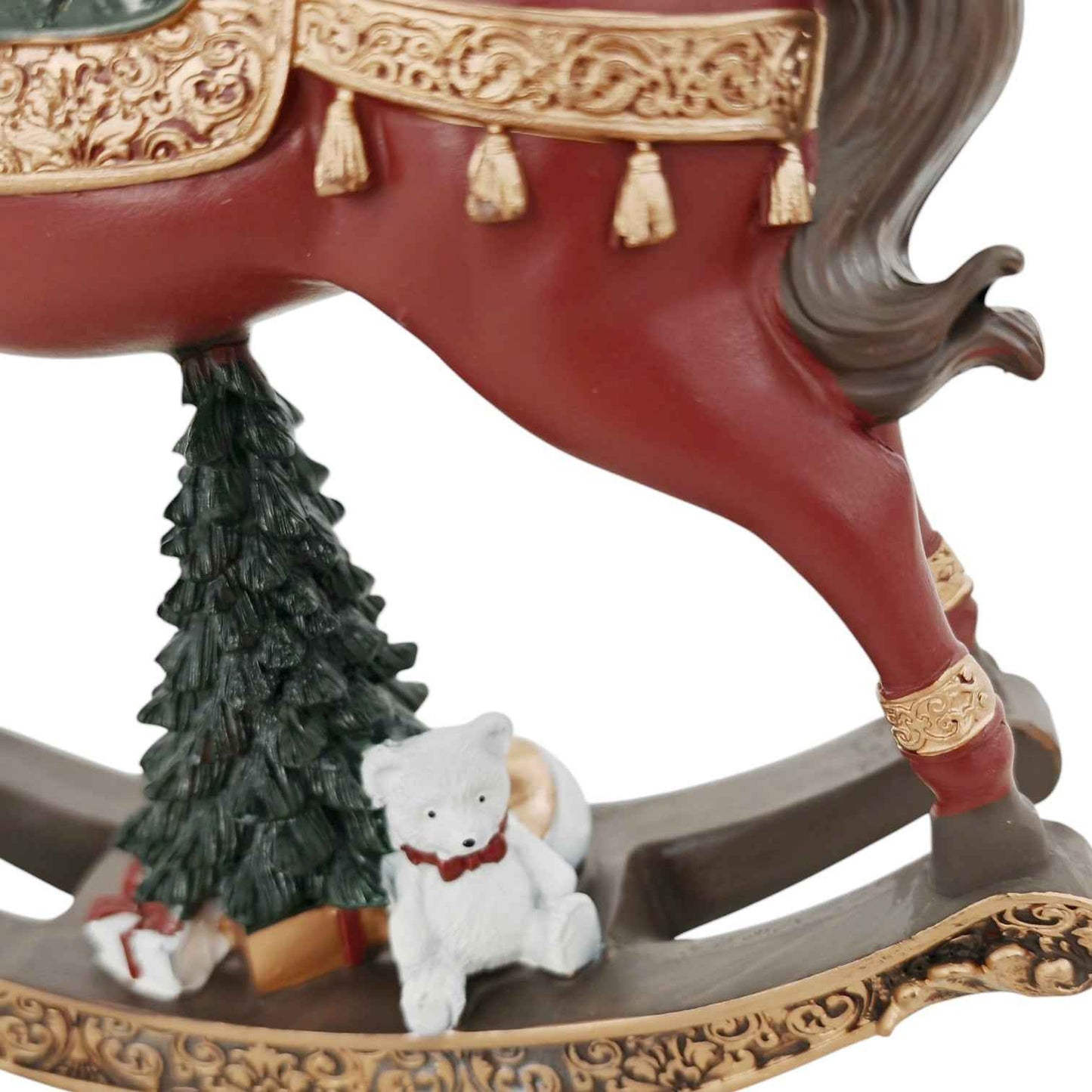 Cavallo a dondolo in resina vintage