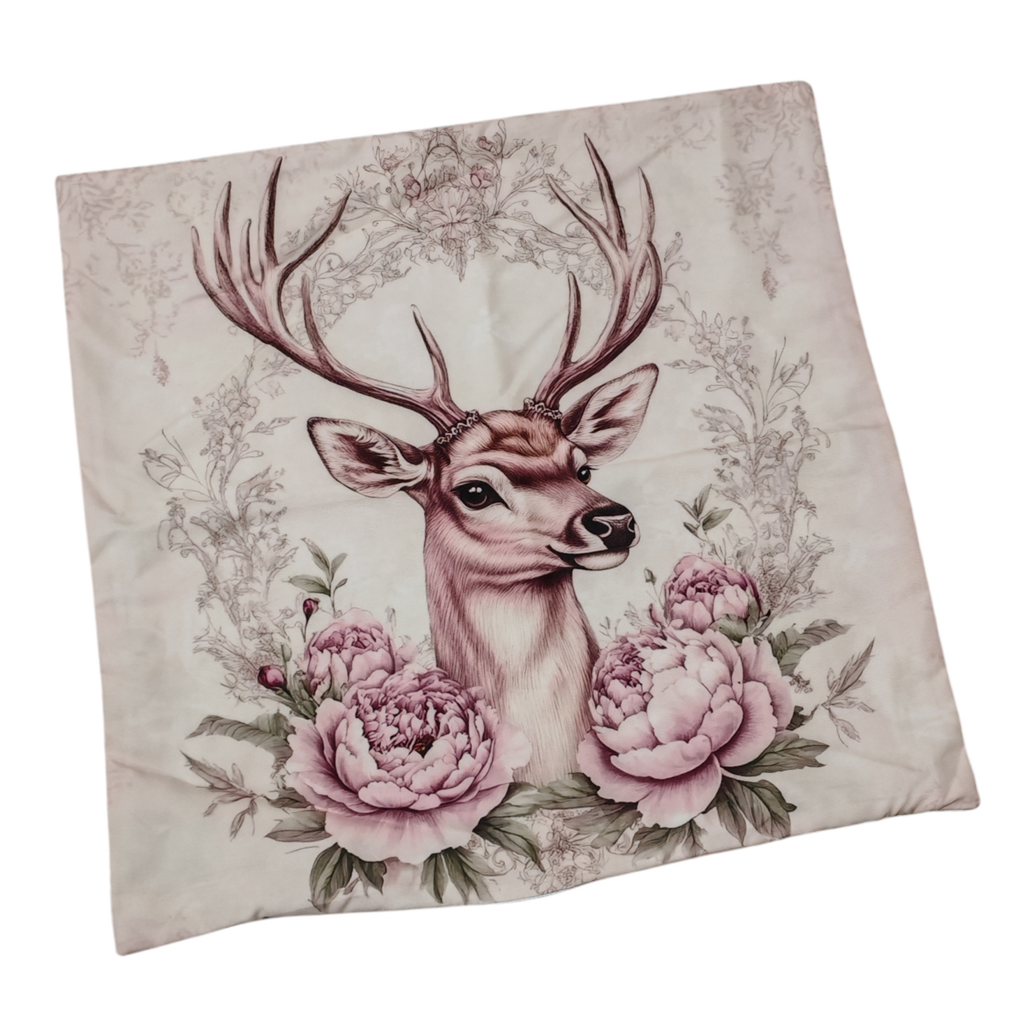 Fodera cuscino cervo rosa