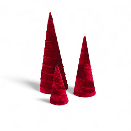 Alberi in velluto centrotavola / decorazioni