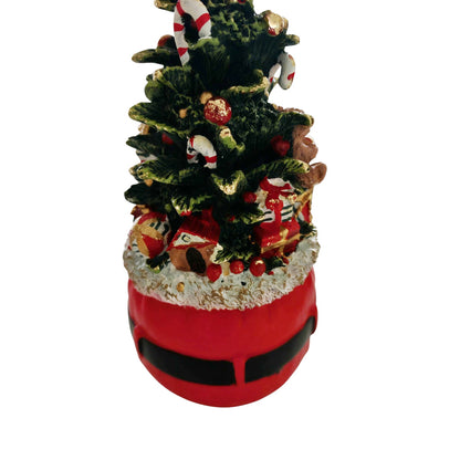 Decorazione d'appoggio albero con orso e regali