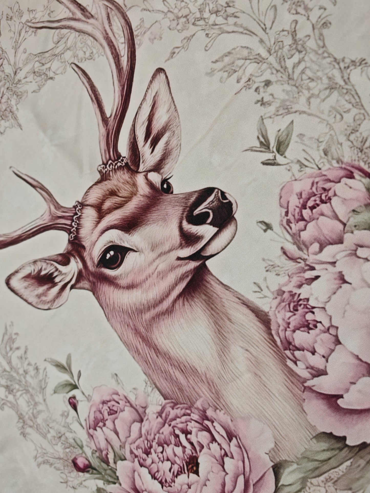 Fodera cuscino cervo rosa