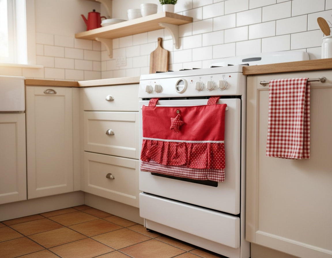 Copriforno stella a pois