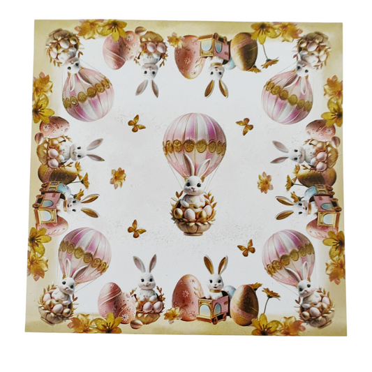 Centrotavola bunny pink gold