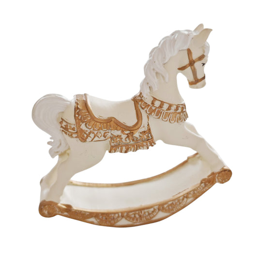Cavalluccio bianco e oro