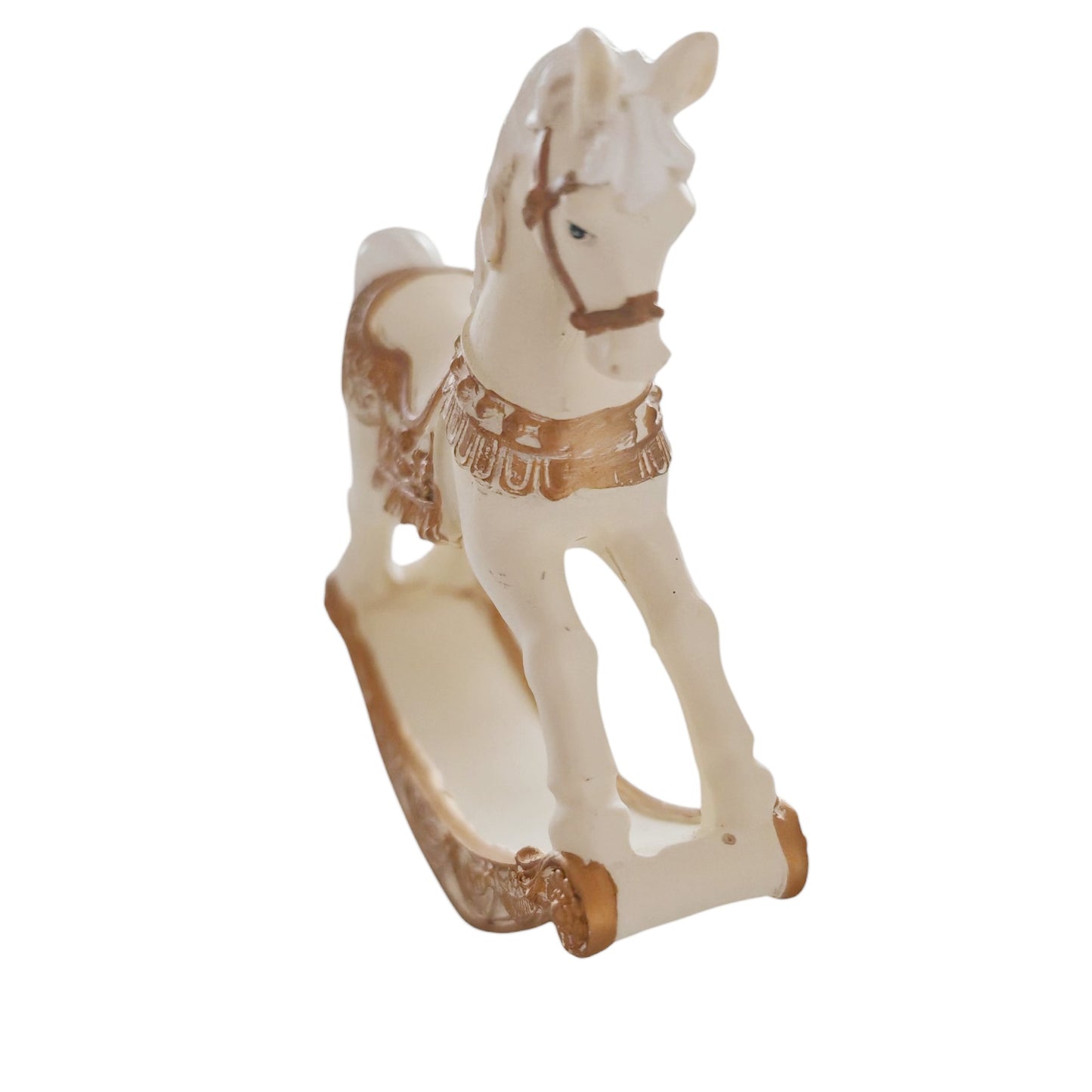 Cavalluccio bianco e oro