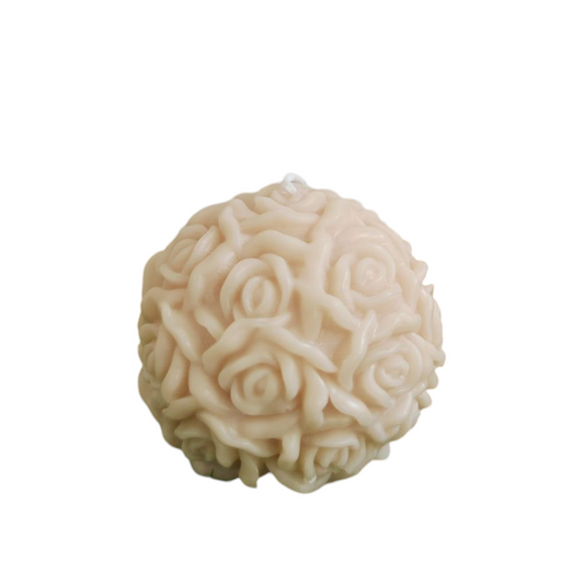 Candela sfera di rose beije