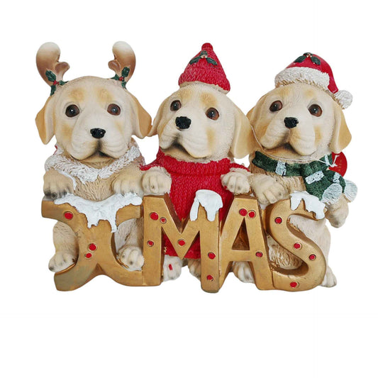 Cagnolini in resina Xmas
