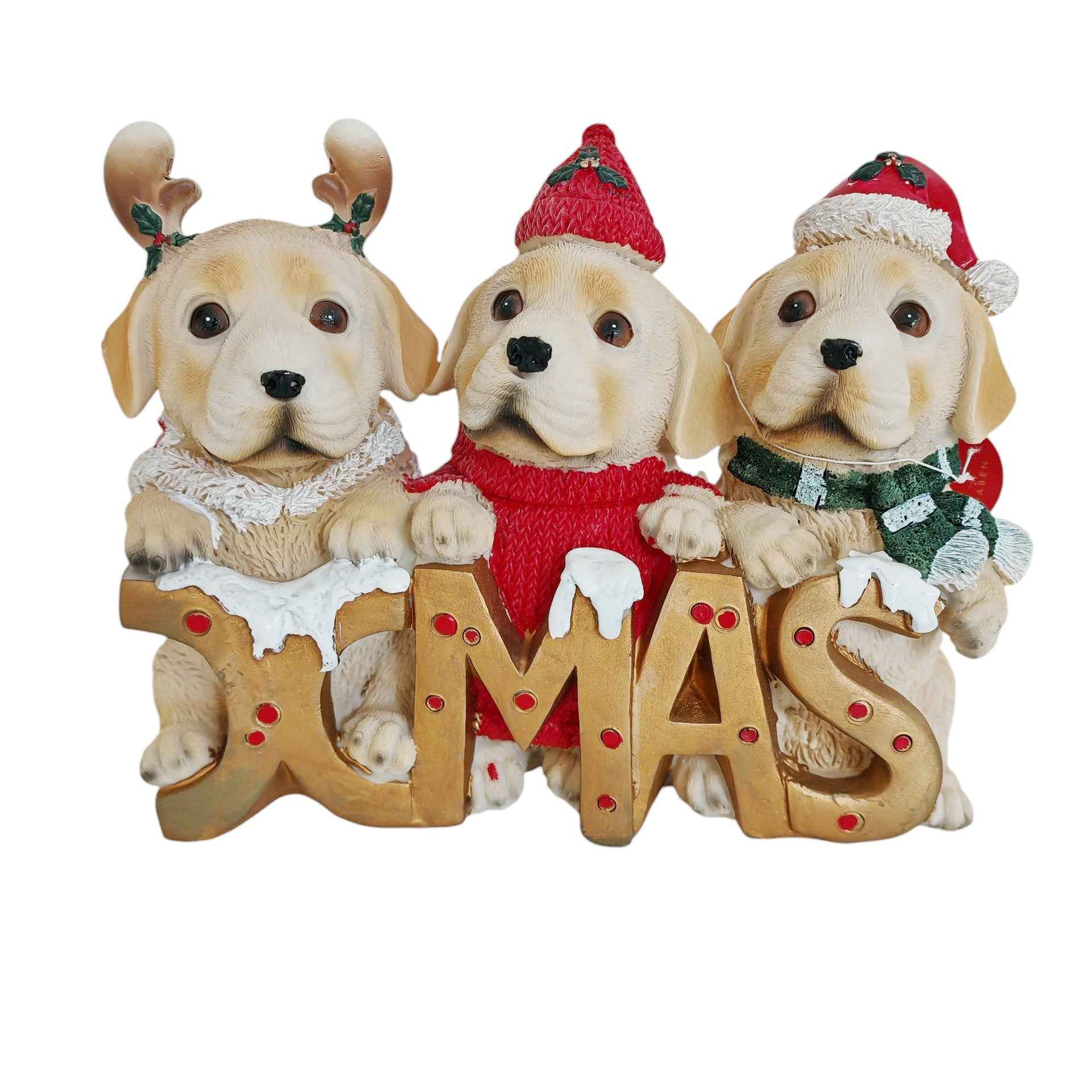 Cagnolini in resina Xmas