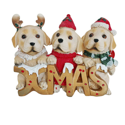 Cagnolini in resina Xmas