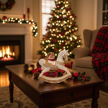 Cavallo a dondolo oro e Panna