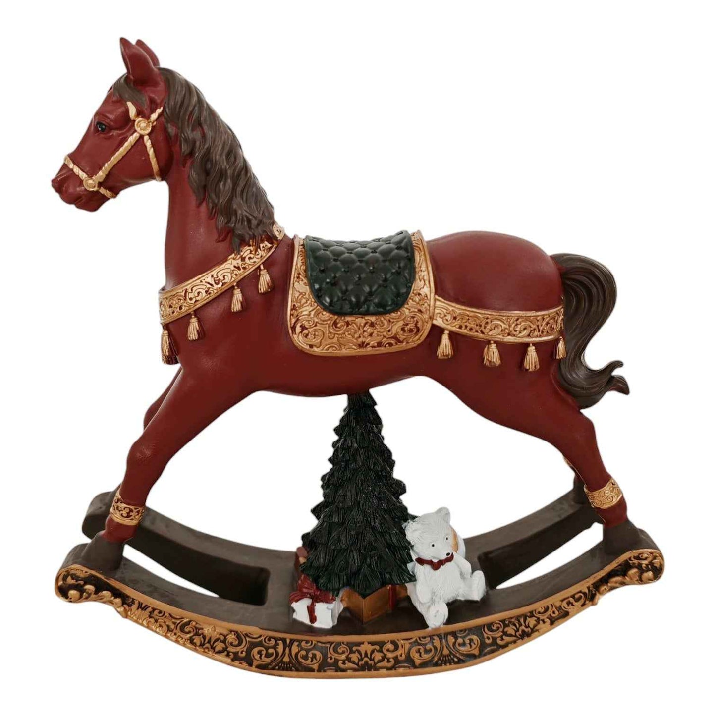 Cavallo a dondolo in resina vintage