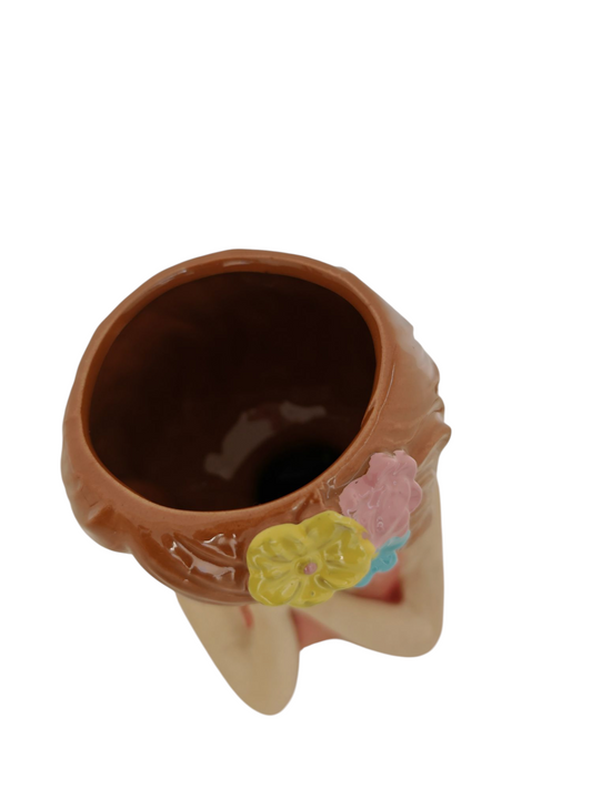 Vaso volto rosa maxi