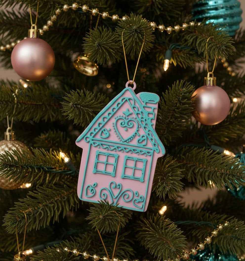 Addobbo casa pan di zenzero tiffany e rosa