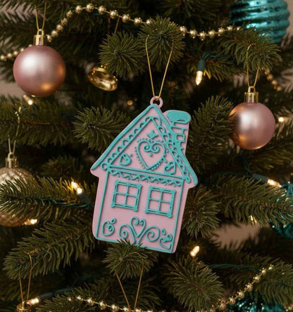 Addobbo casa pan di zenzero tiffany e rosa