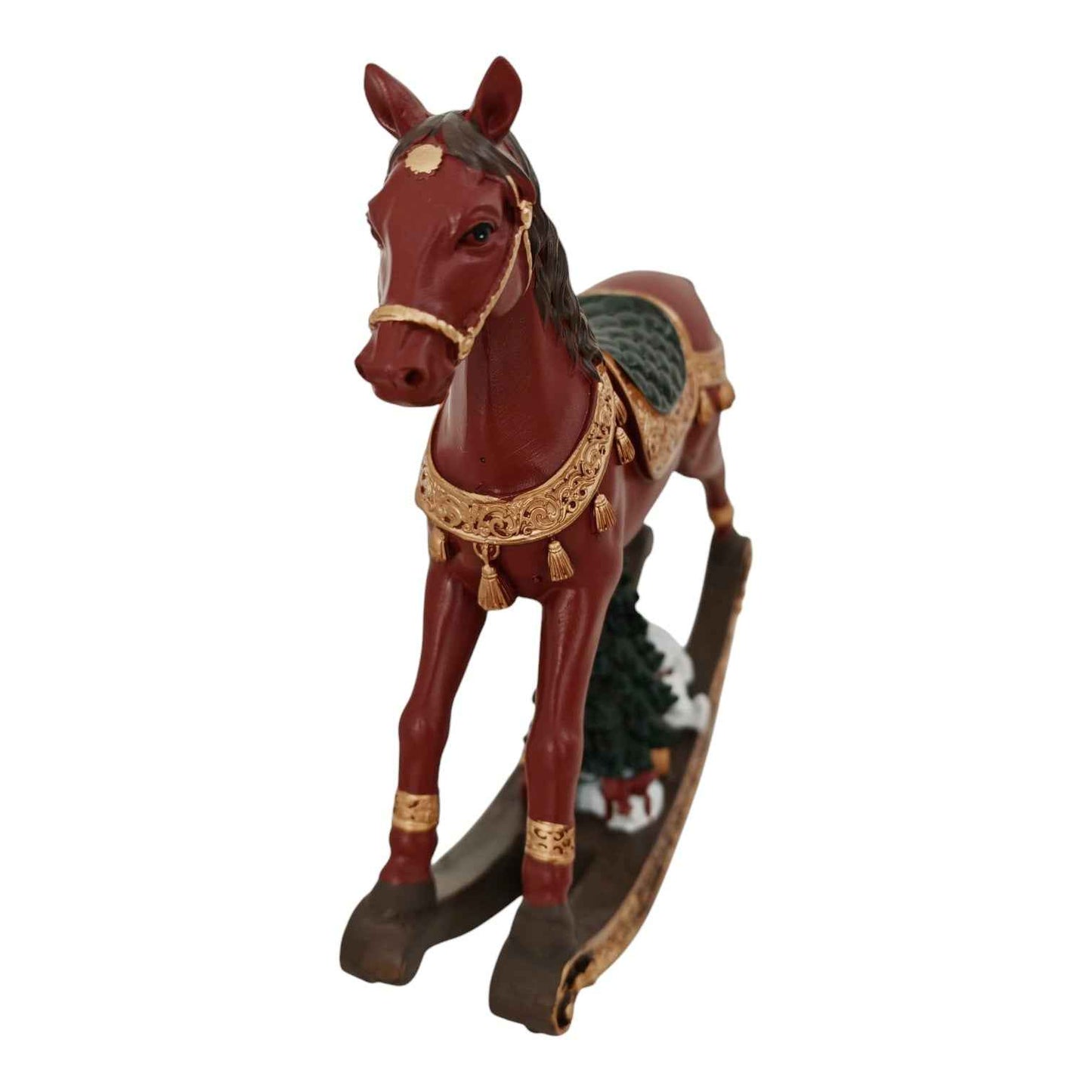 Cavallo a dondolo in resina vintage