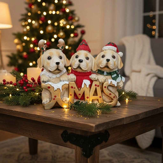 Cagnolini in resina Xmas