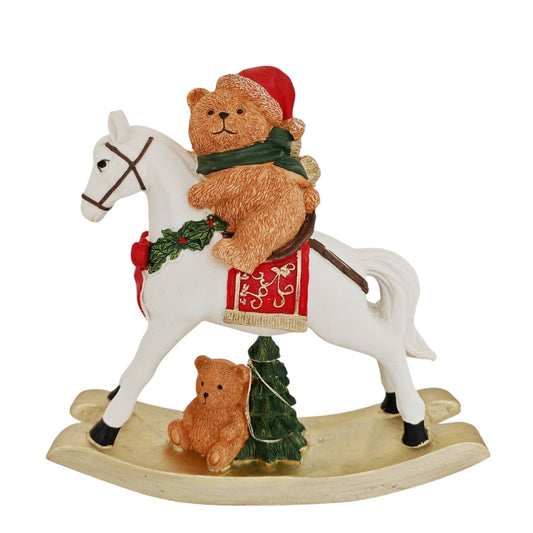 Cavallo a dondolo orsetto con luce led