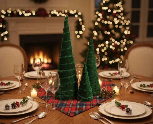 Alberi in velluto centrotavola / decorazioni