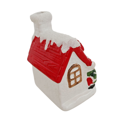 Casetta con renna e luce led