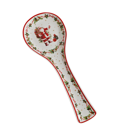 Poggiamestolo Babbo Natale con scatola