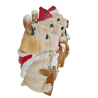 Cagnolini in resina Xmas
