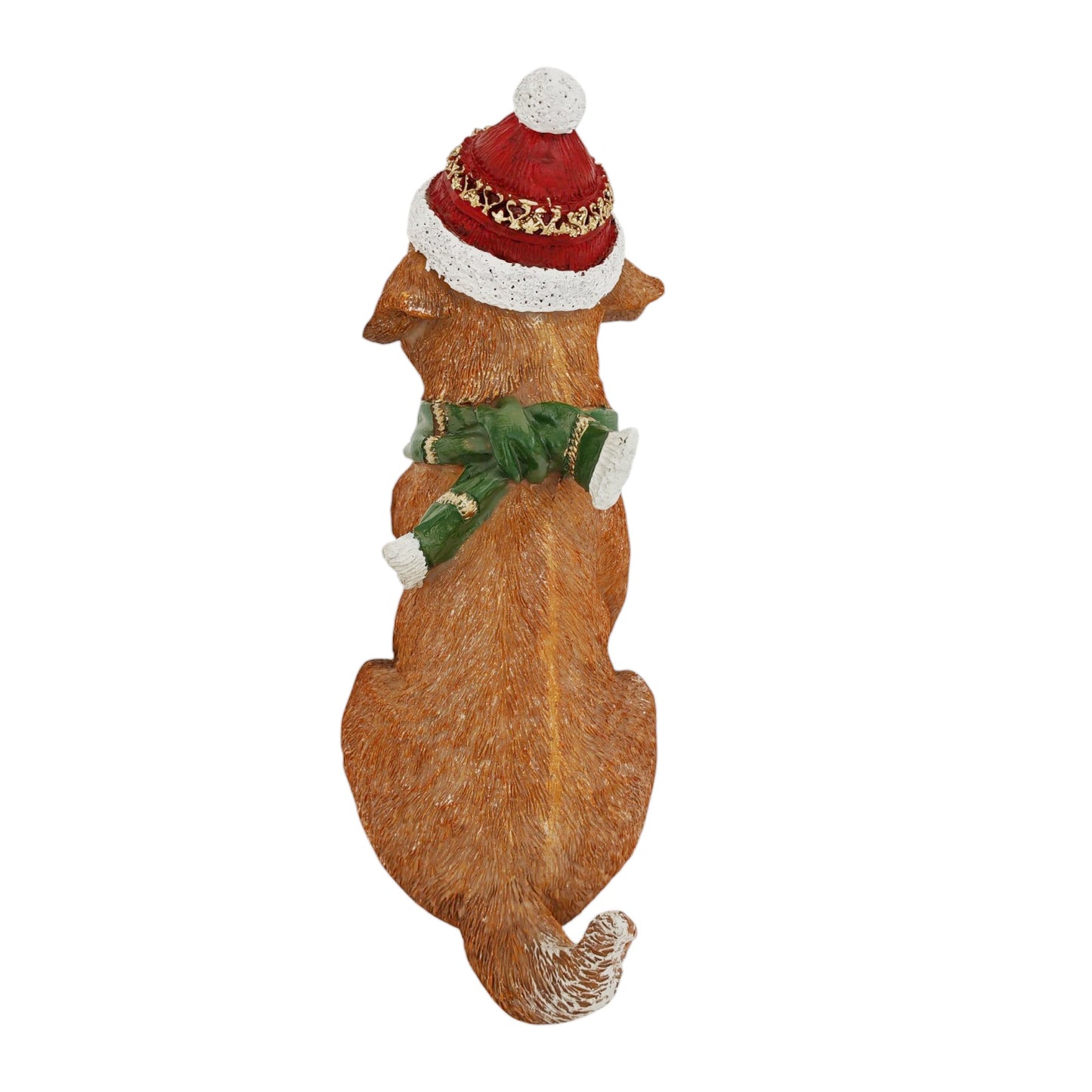 Cagnolino d'appoggio cappello rosso
