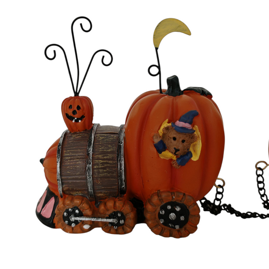 Decorazione con zucche d'appoggio