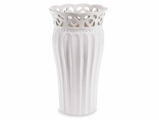 Vaso in ceramica traforato