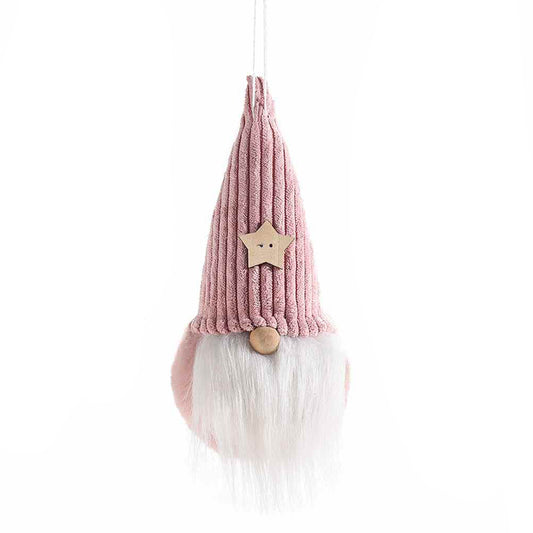Addobbo albero gnomo rosa